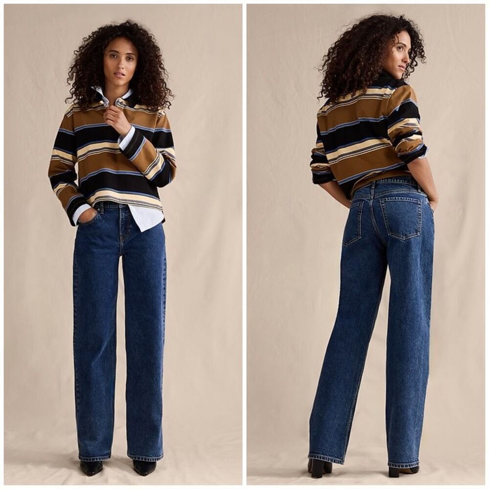 Banana Republic Mid Rise Straight Jeans Size 26 - Picture 2 of 7